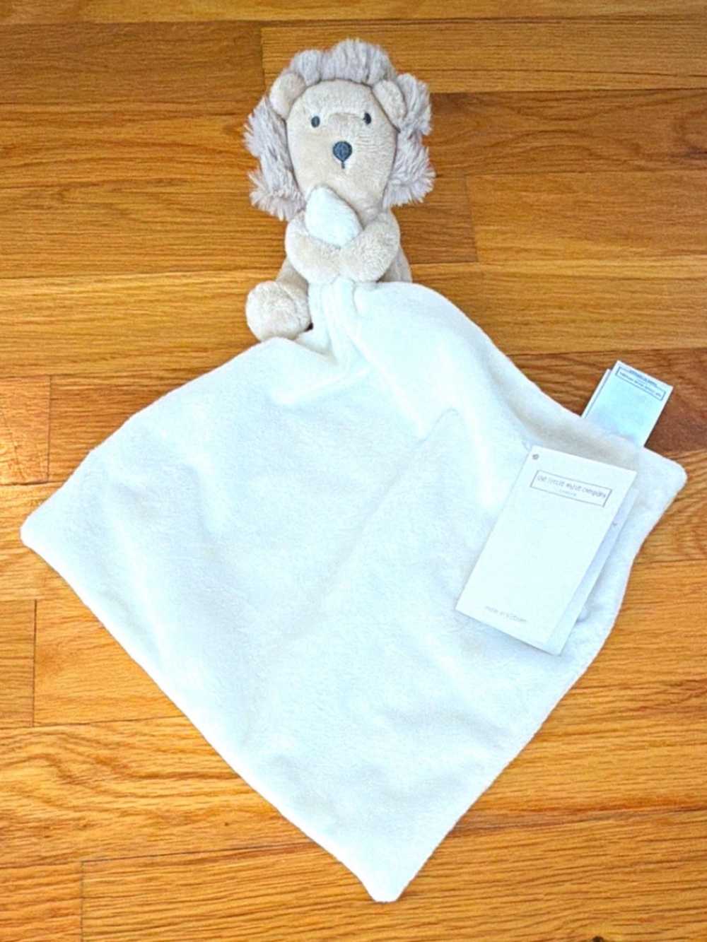 NWT The Little White Company Lion Comforter Security Blanket 25cm